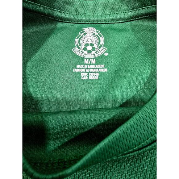 Mexico National Football Team SNM Soccer Jersey Mens Medium Green Black - Picture 3 of 5